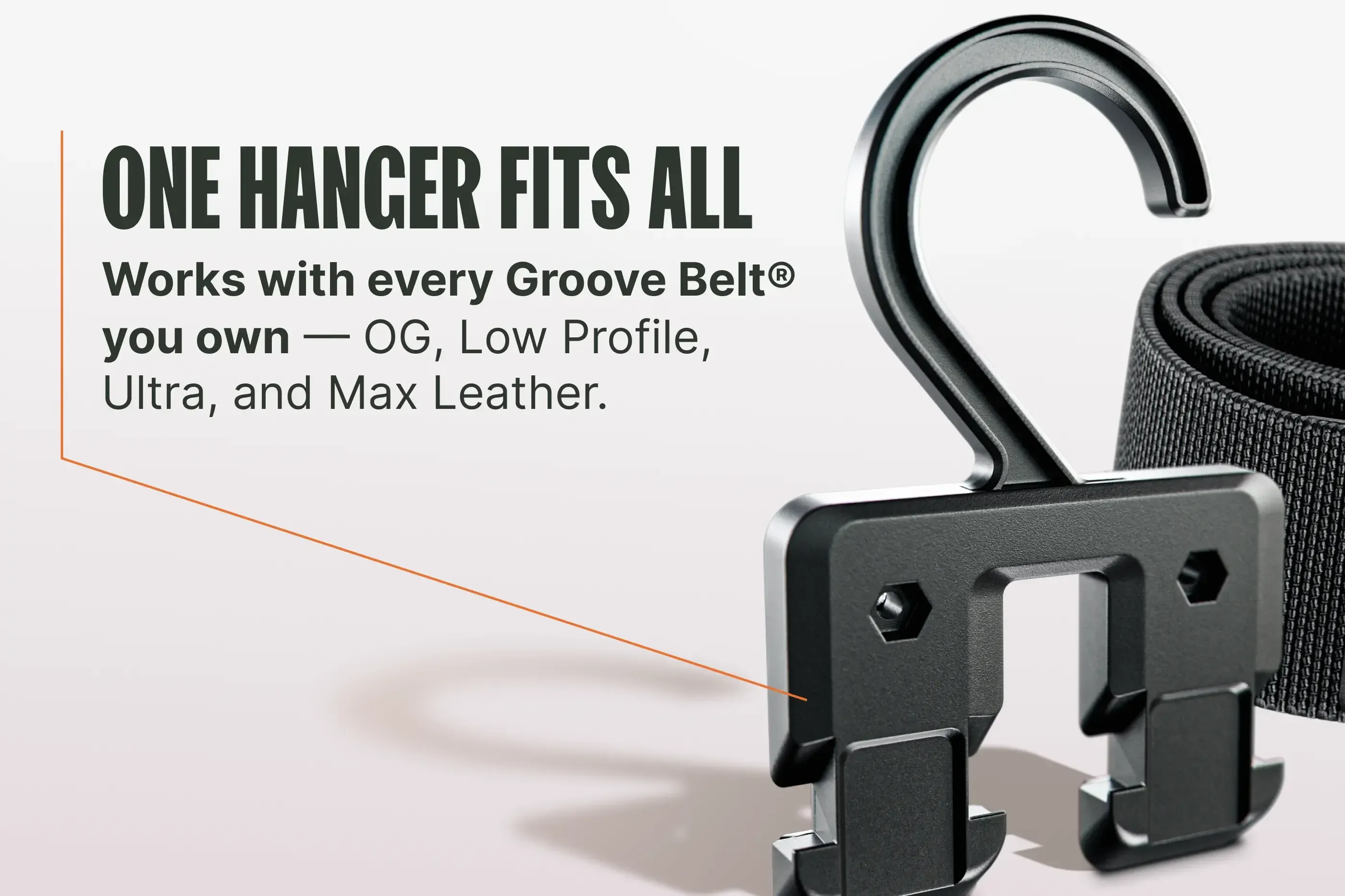 Groove Belt® Hanger - 2-Pack - Image 2
