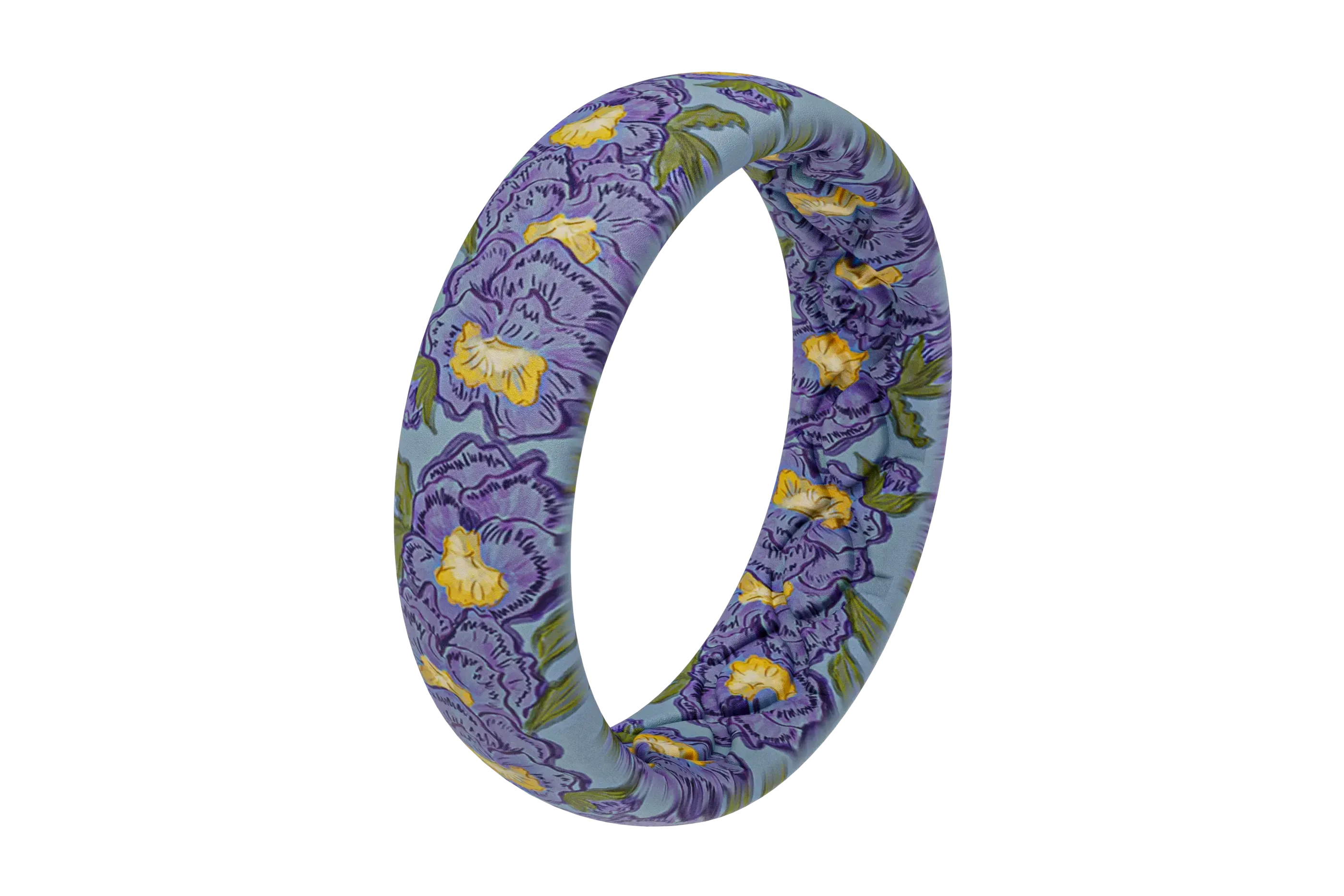 February Violets Thin Ring - Image 2