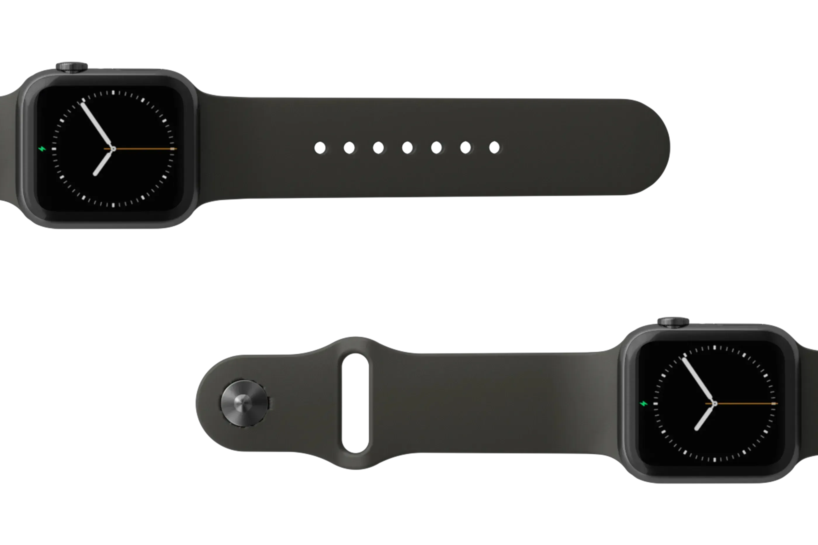 Apple Watch Band Solid Black - Image 3