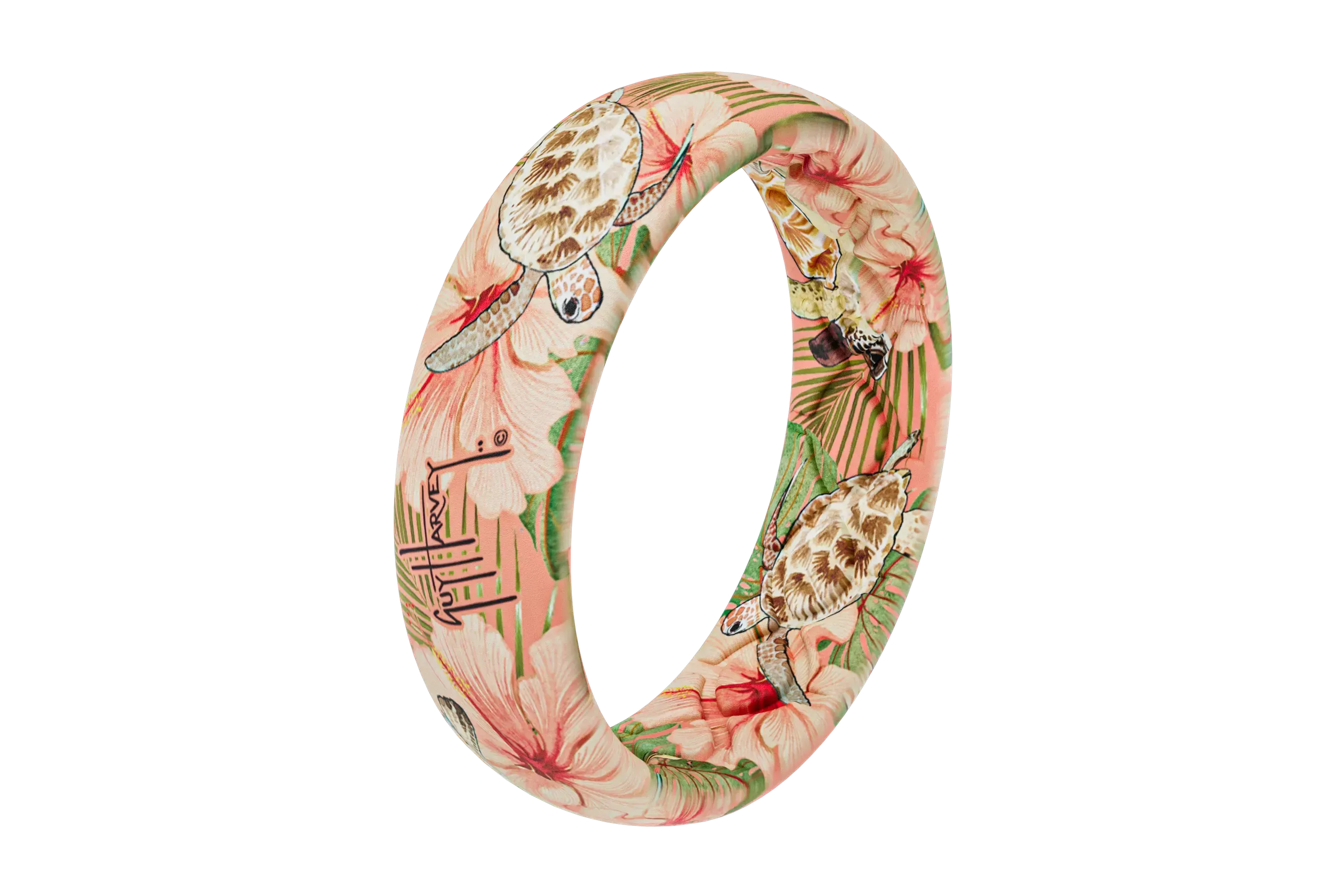 Guy Harvey Floral Turtles Thin Ring - Image 2