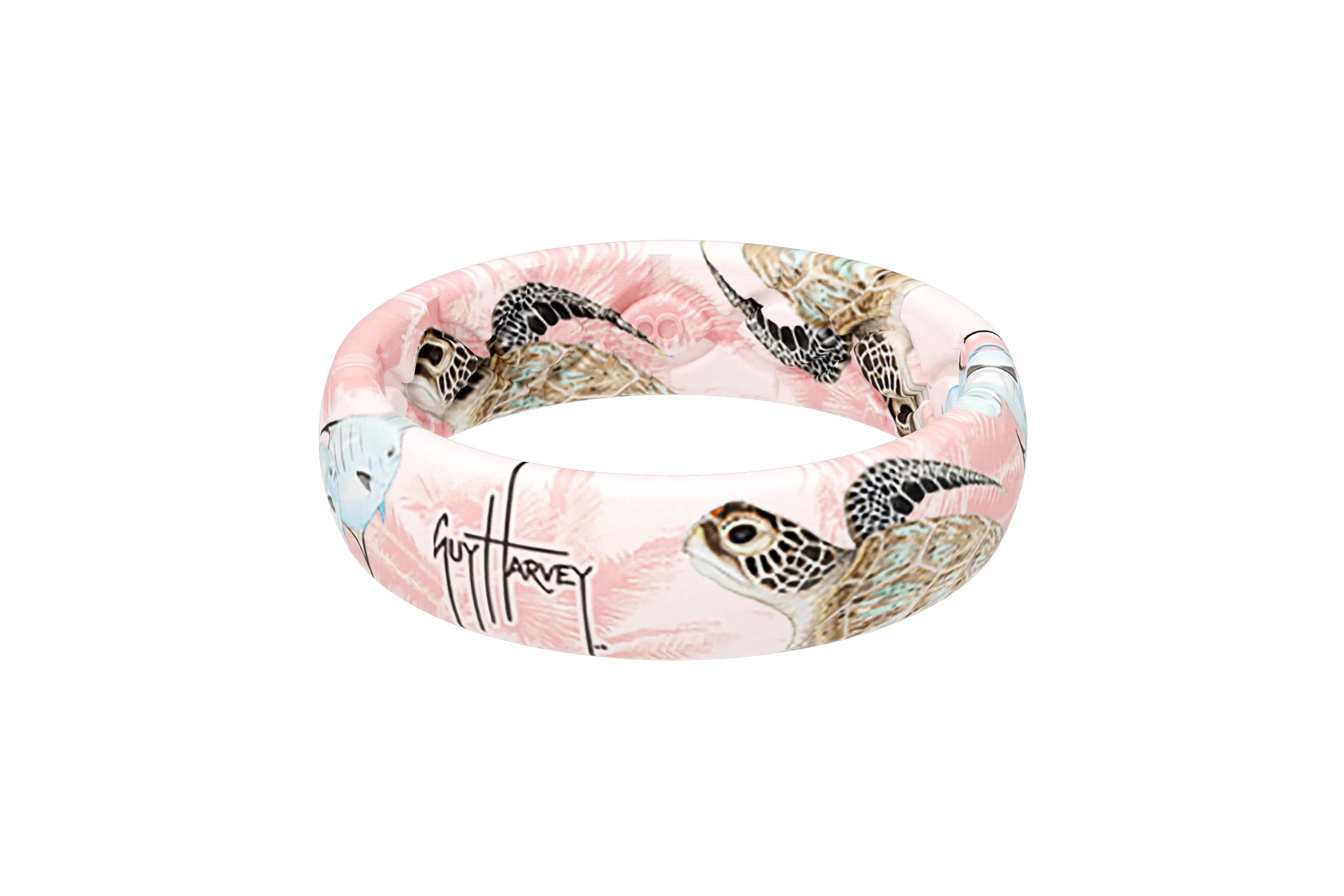 Guy Harvey Pink Sea Turtle Thin Ring