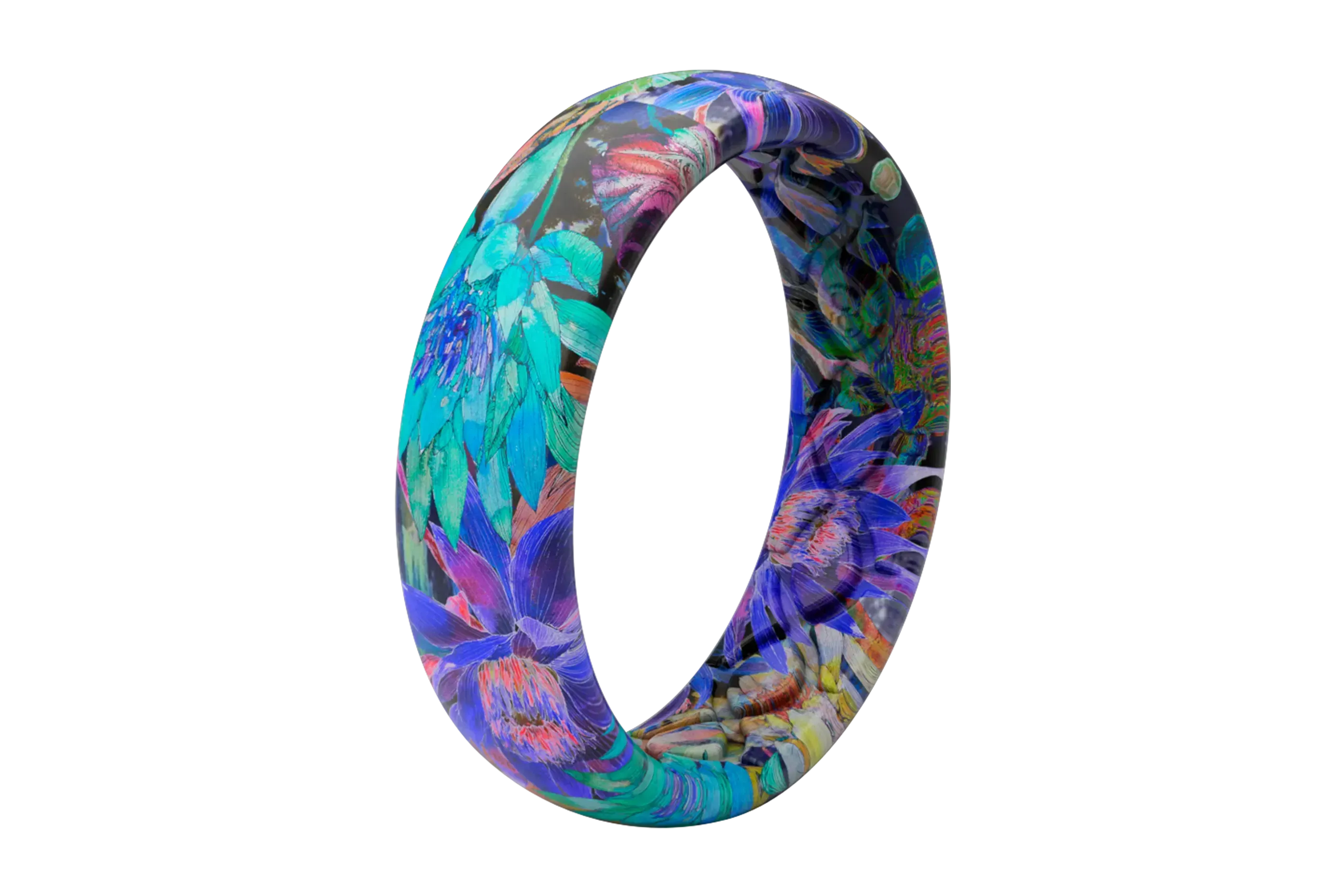 Twilight Blossom Thin Ring - Image 2