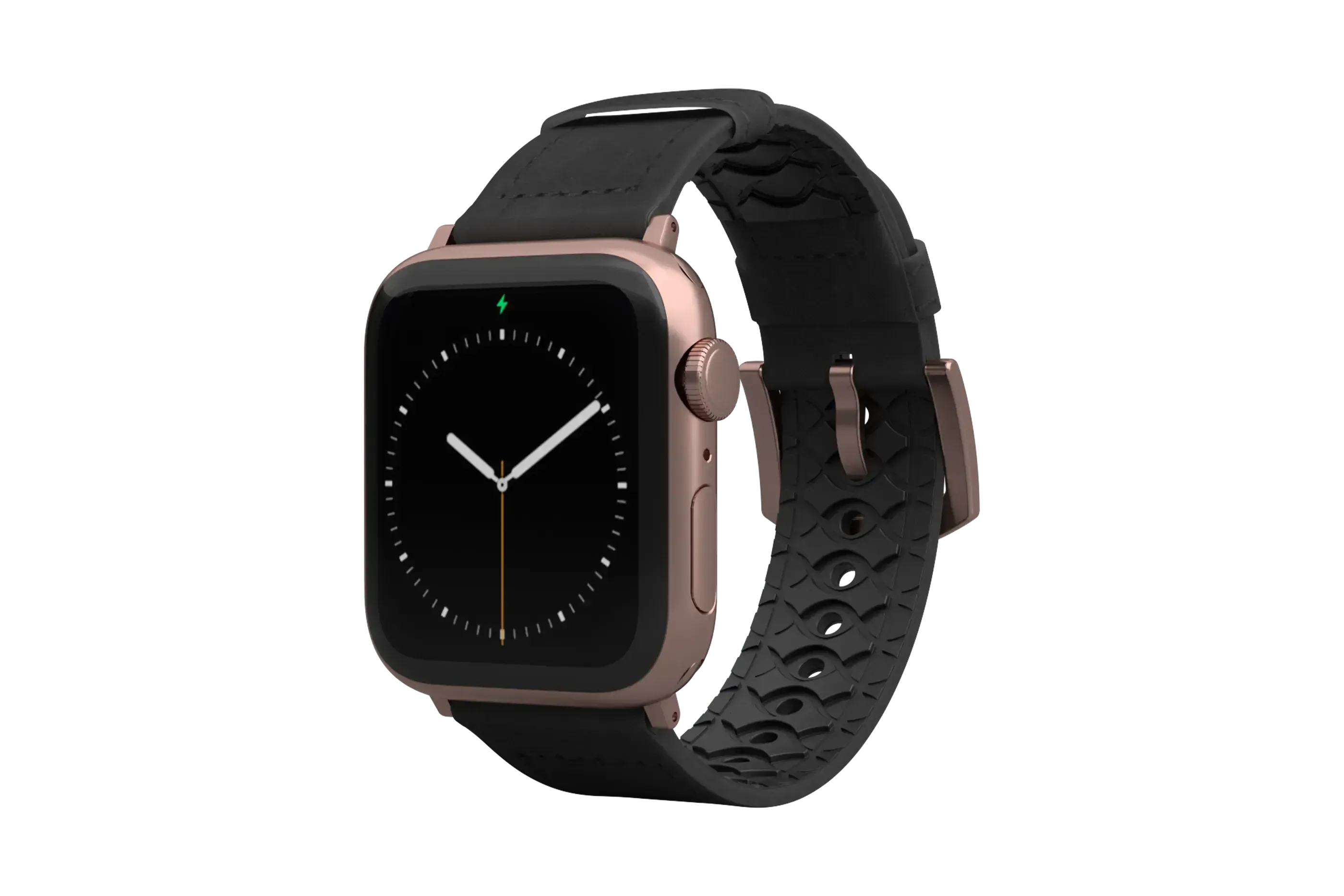 Vulcan Obsidian - Black Apple Leather Watch Band - Image 5