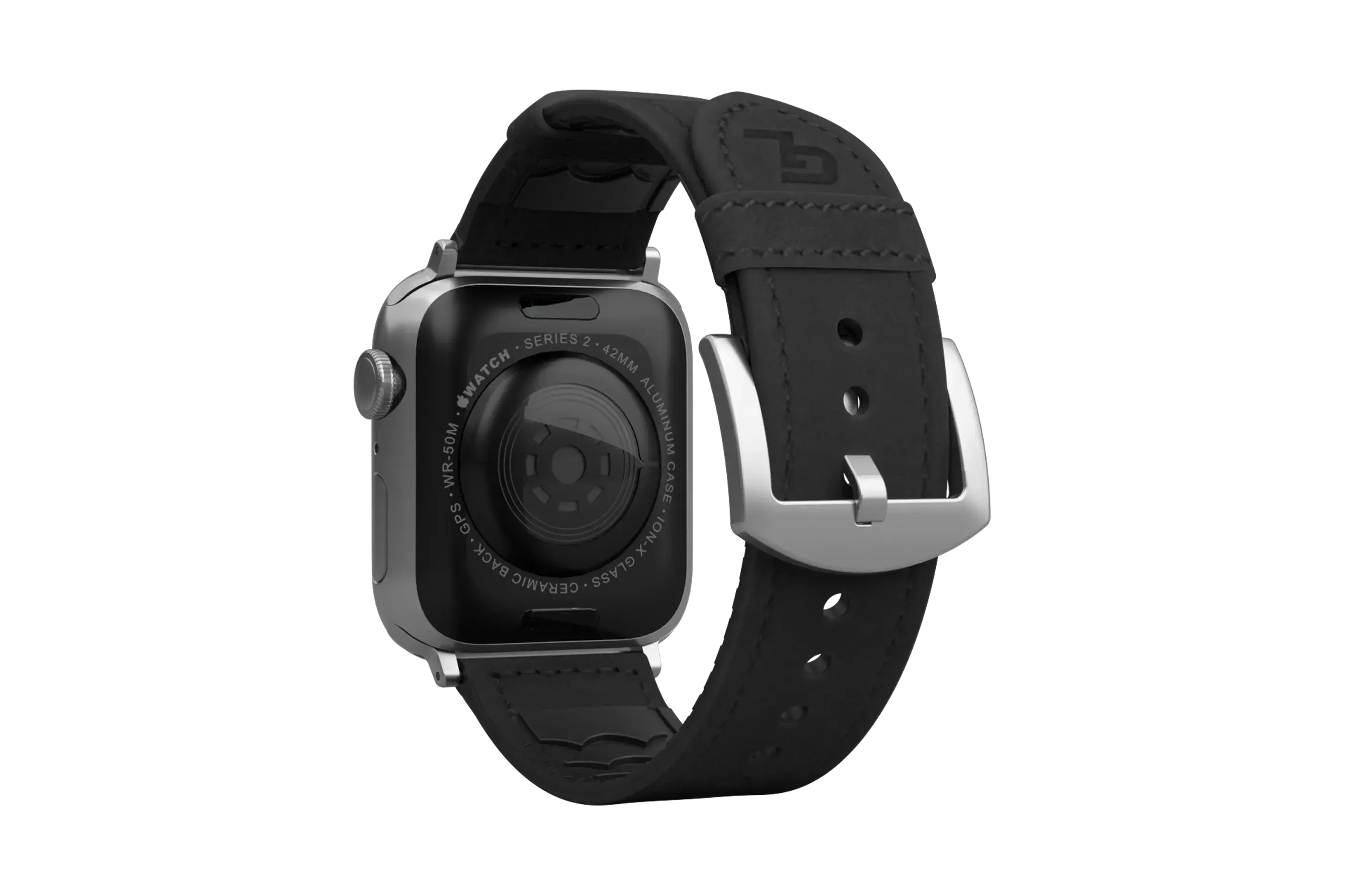 Vulcan Obsidian - Black Apple Leather Watch Band - Image 6