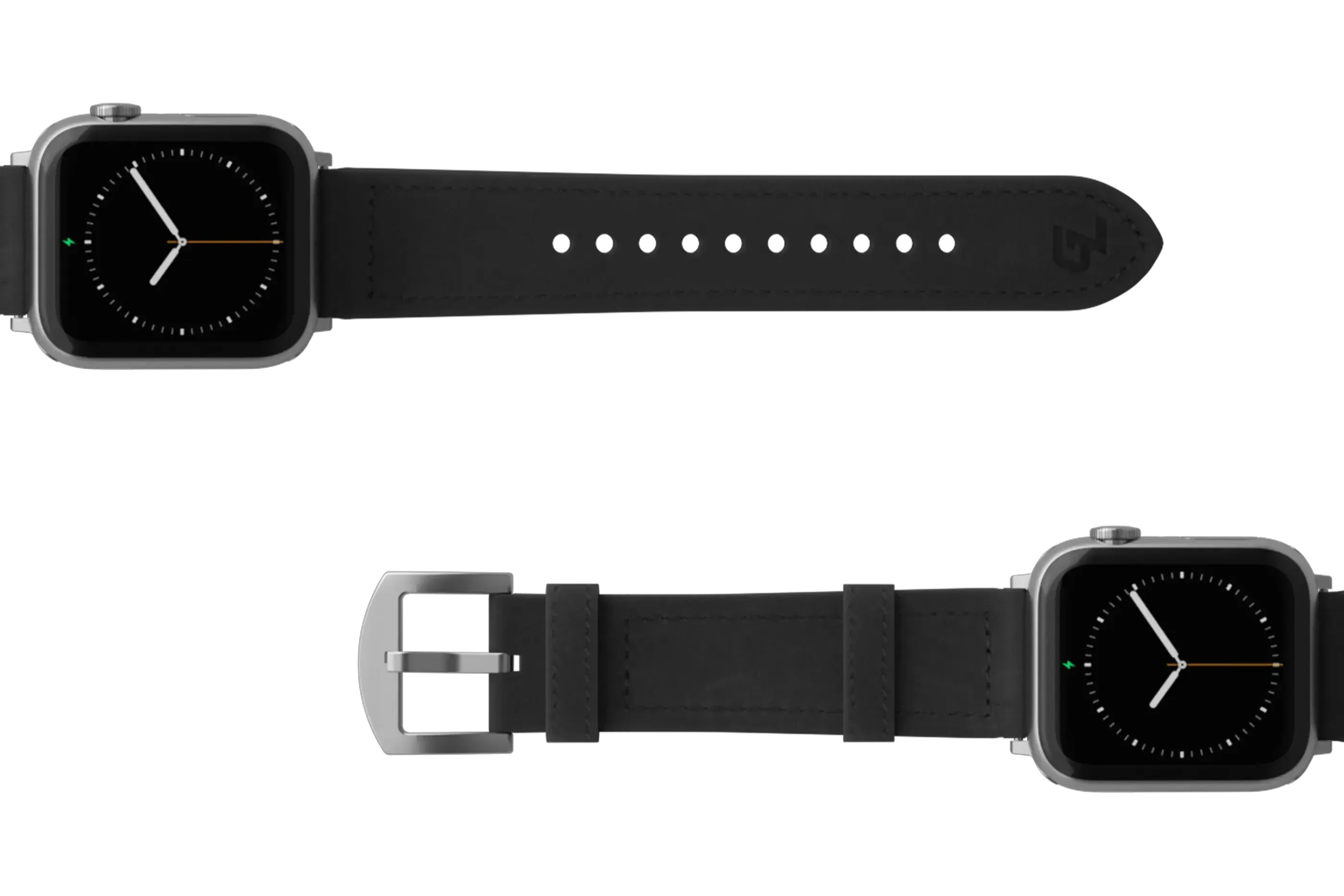 Vulcan Obsidian - Black Apple Leather Watch Band - Image 9