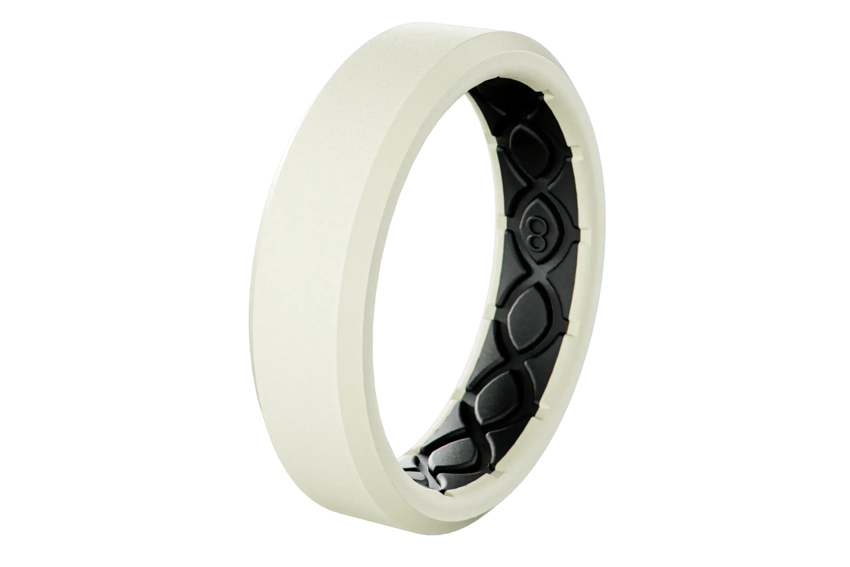 Zeus Cream White Thin Ring - Image 2